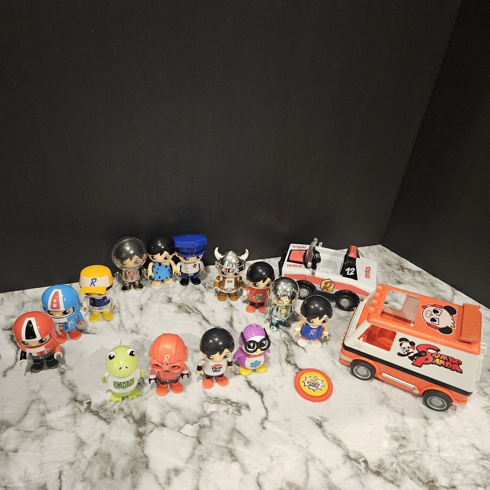 Ryan's World Toys Lot‎ Of 14 Figures + 2 Vehicles - Picture 7 of 11